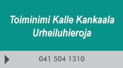 Tmi Kalle Kankaala Urheiluhieroja logo